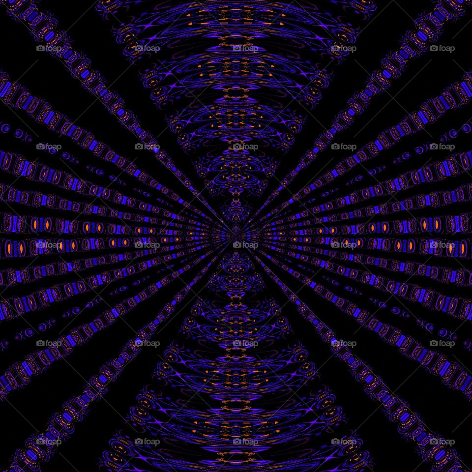 Painting and design for the color blue