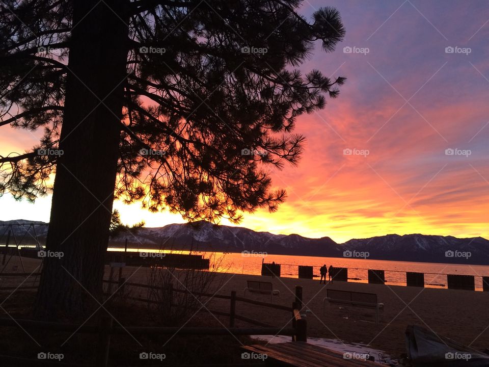Lake Tahoe sunset 