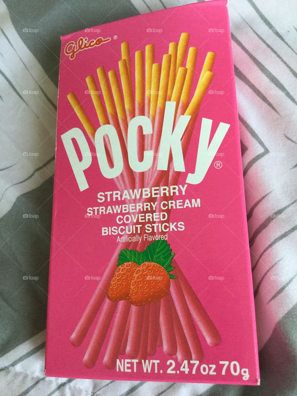 Yummy pocky treat strawberries 