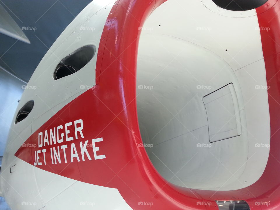 jet intake. jet danger