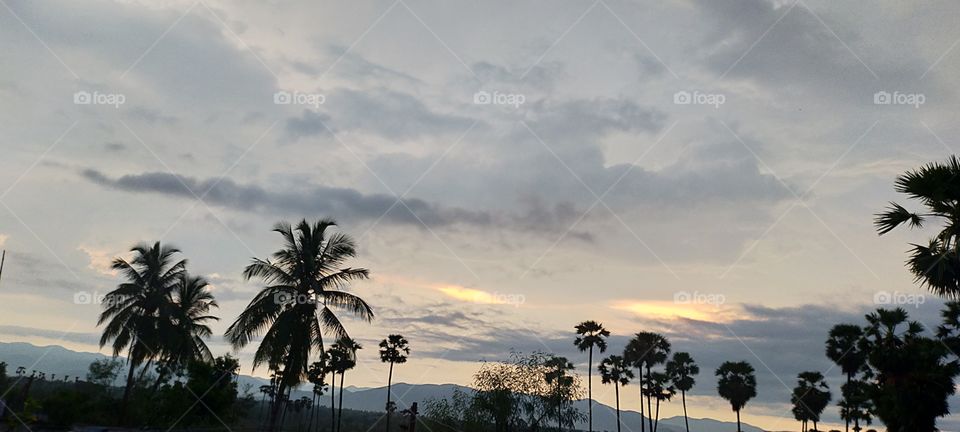 Awesome dusk after heavy rain.