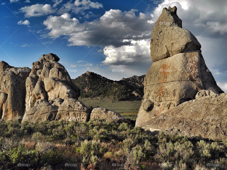 View of rocks