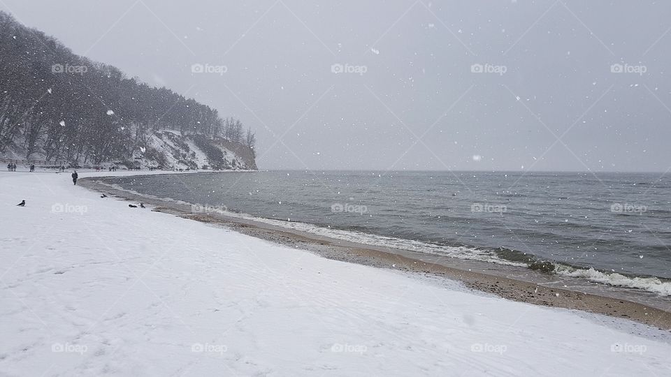 Winter, Snow, No Person, Water, Landscape