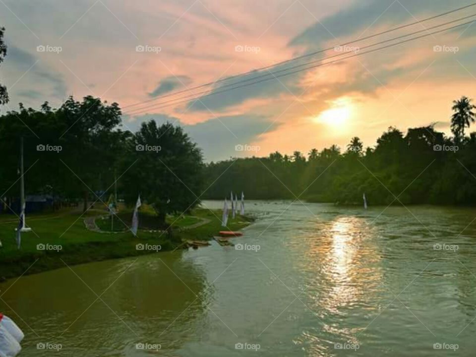 tour to small village..the sunset view on the river