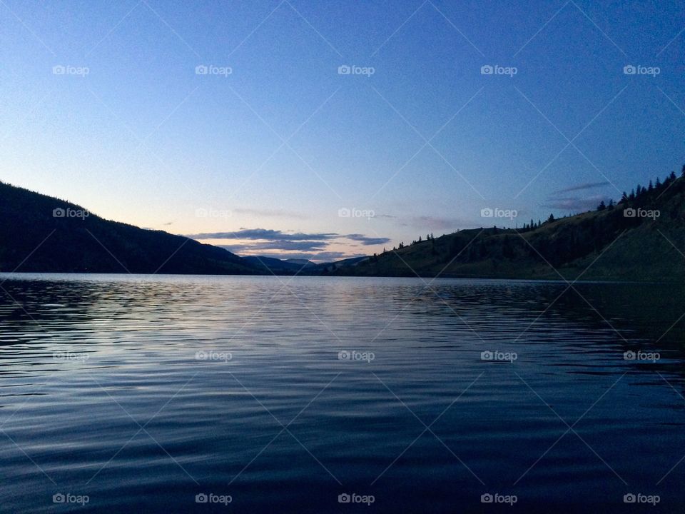 Nicola lake sunset