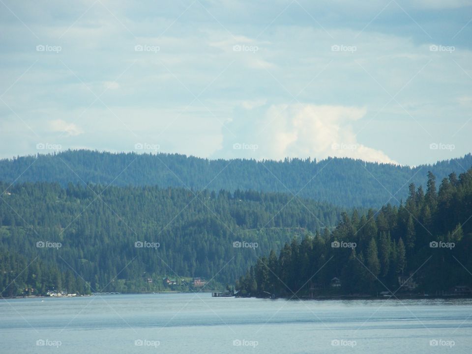 lake Coeur d'Alene. lake Coeur d'Alene