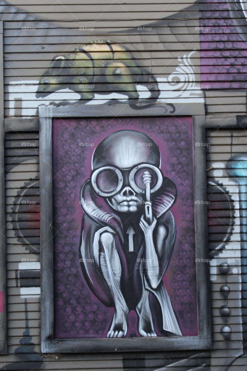 architectural building graffiti art