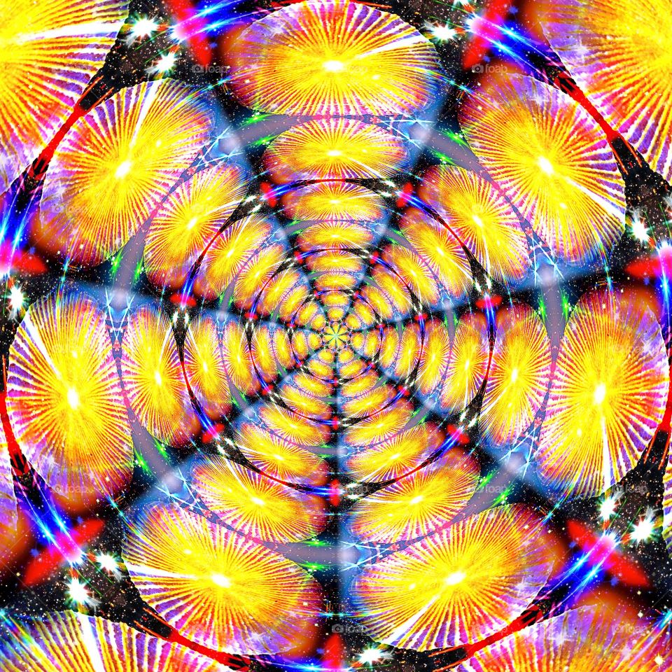 Psychedelic tunnel of colors. Psychedelic tunnel of colors