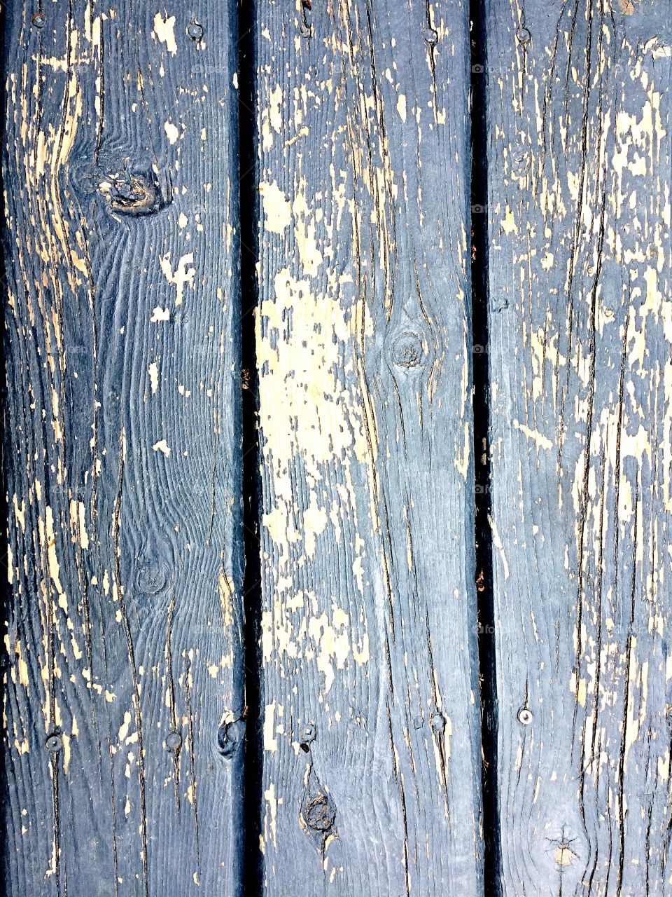 Old paint on planks