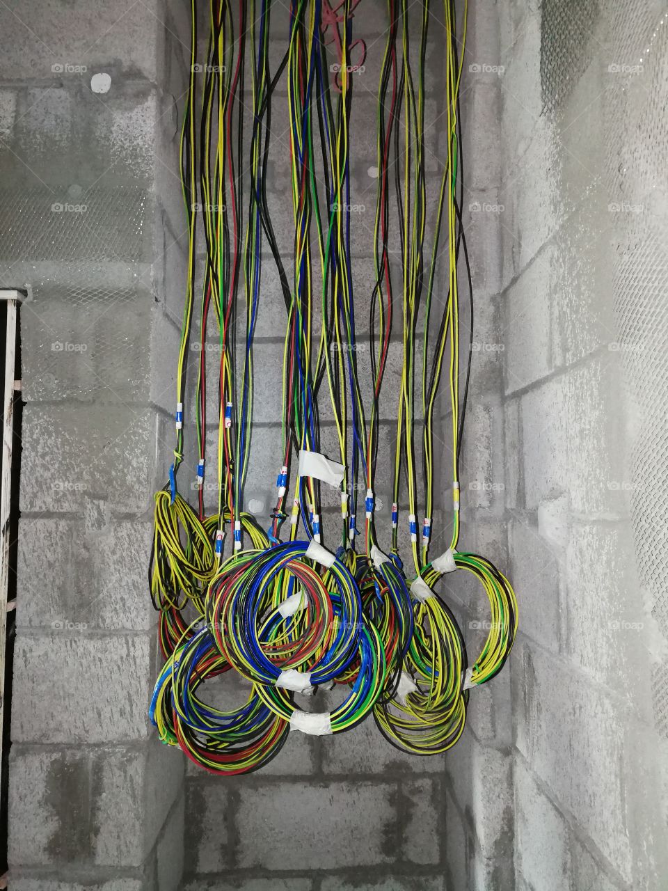 hanging cables, Cable work, Electric