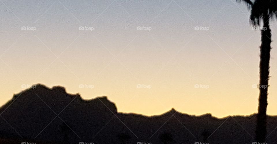 Arizona morning over the Superstition Mountains.