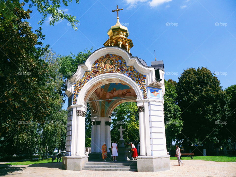 Mikhailovsky Zlatoverhii Monastery in the city of Kiev