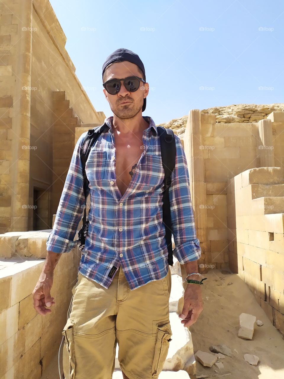 from ruin's city at saqqara Egypt in desert like man from desert life really very amazing.