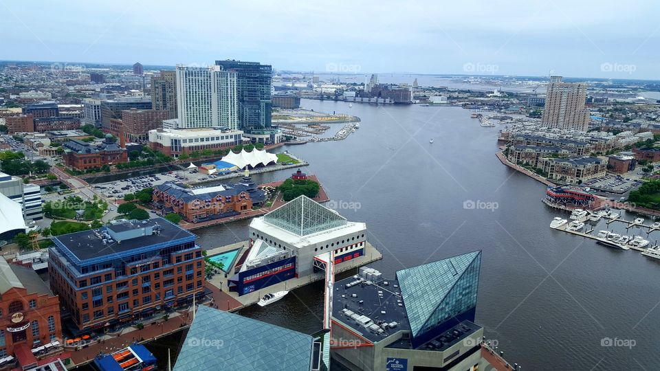 Inner harbor views Baltimore