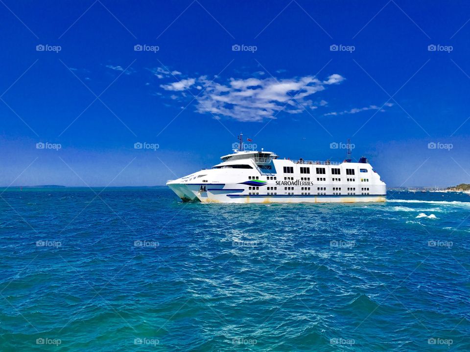 Watching the ferry leave port