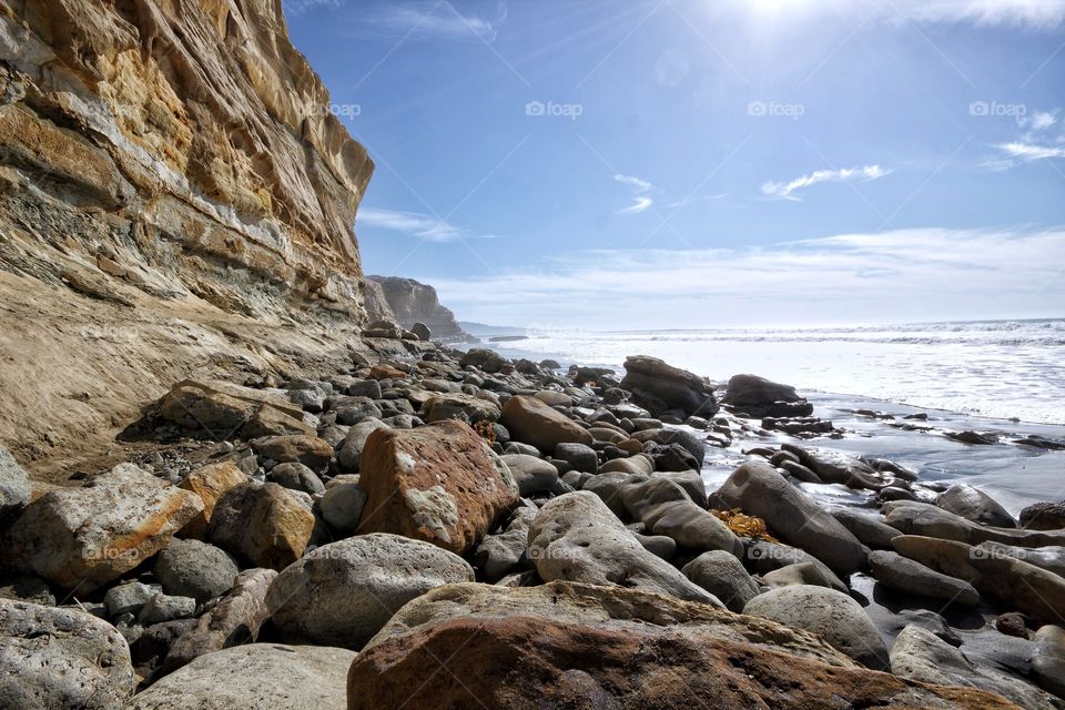 Cliffside beaches