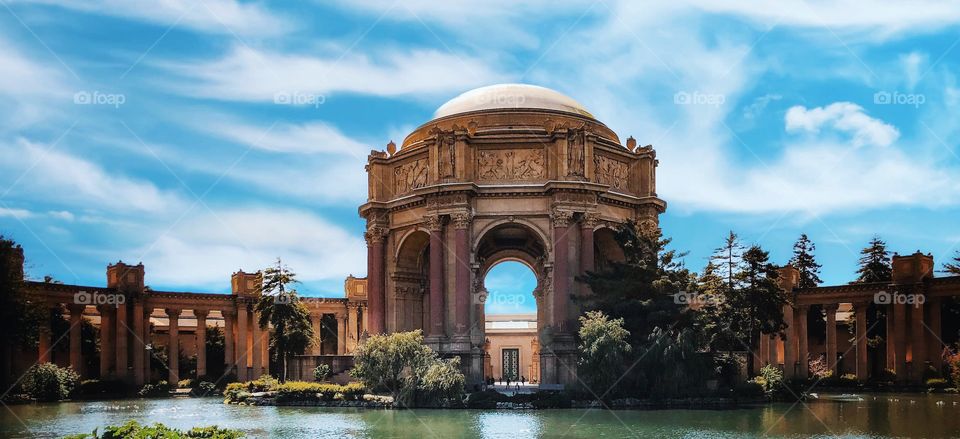 The famous Palace Of Fine Art. San Francisco, California. 