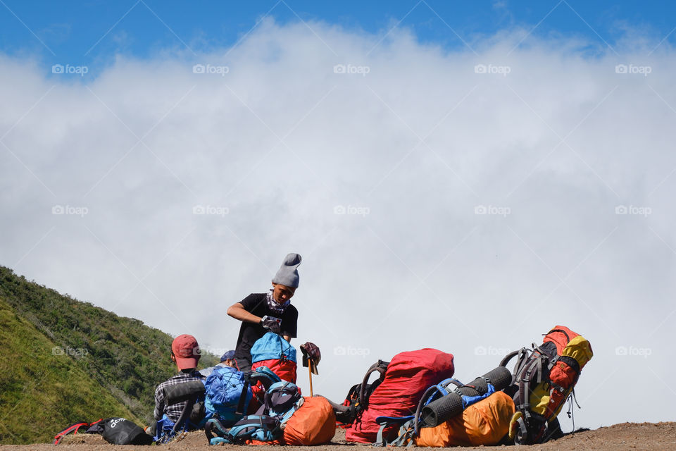 My first trekking in Indonesia a couple year ago