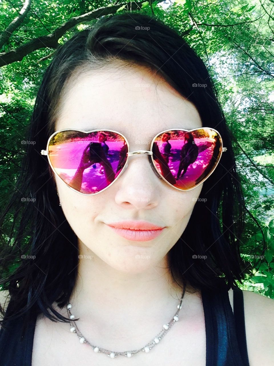 The selfie in her eyes