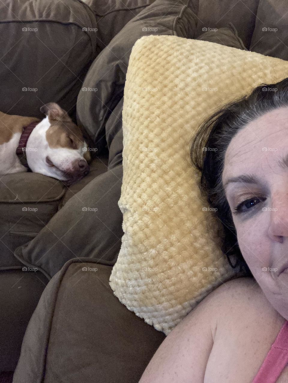 Me and sleepy beauty pup 🐶