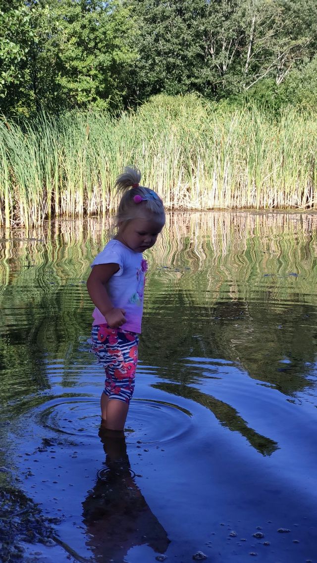 little Girl in the water
