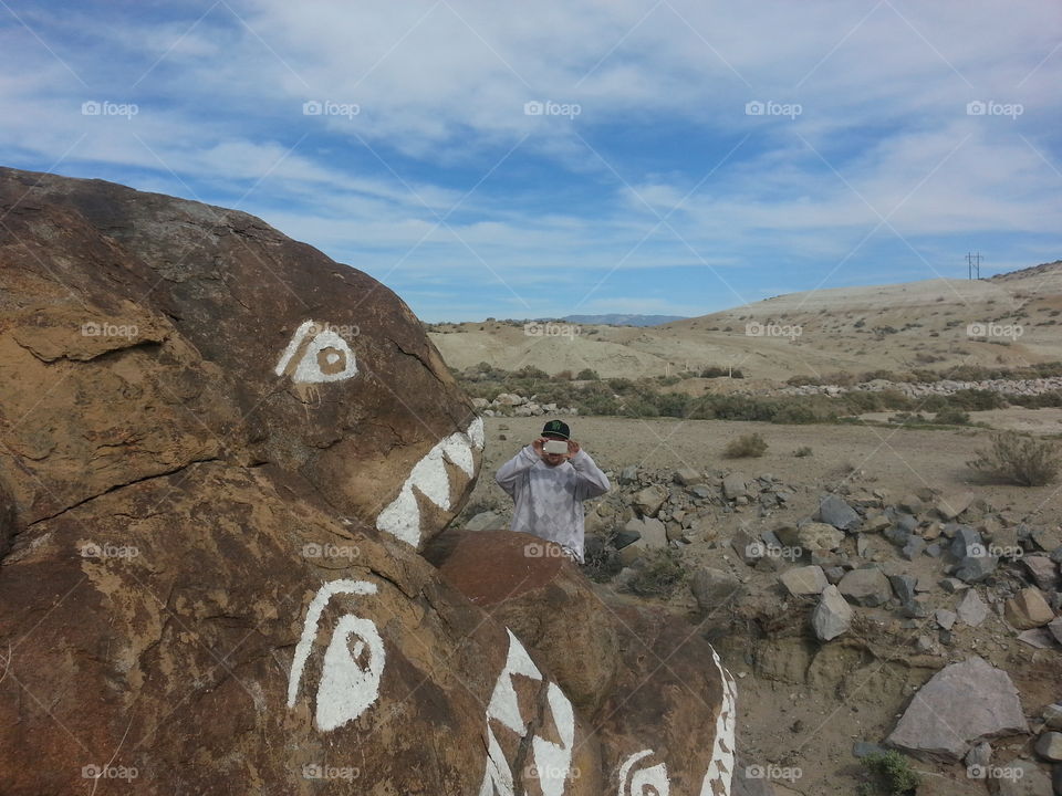 Shark rocks on trona rd.. my fiance and I thought it would be fun to pull off the highway to scale these huge shark rocks, it was fun!