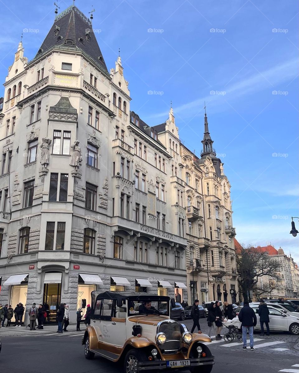 Beautiful winter day in Prague