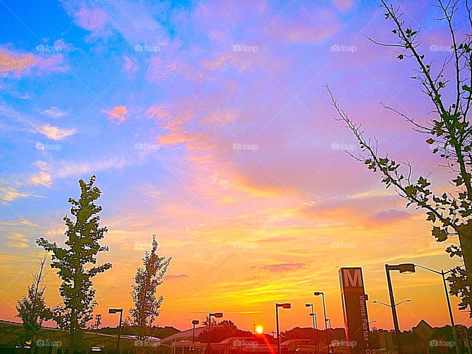 Outside a Metrorail station