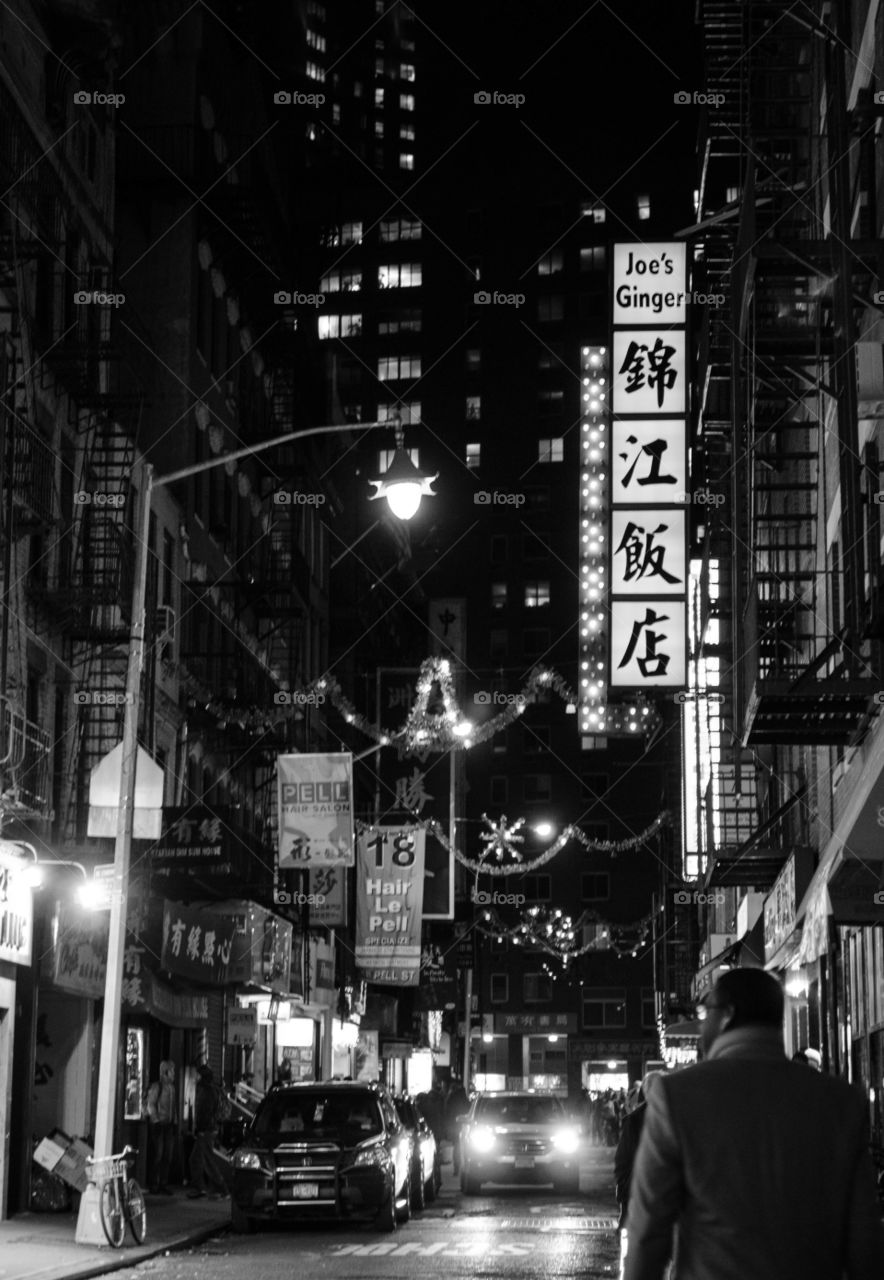 City nights. China Town, NYC