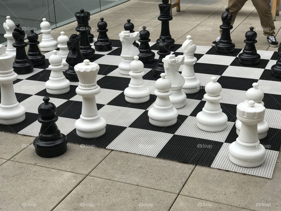 Floor chessboard 