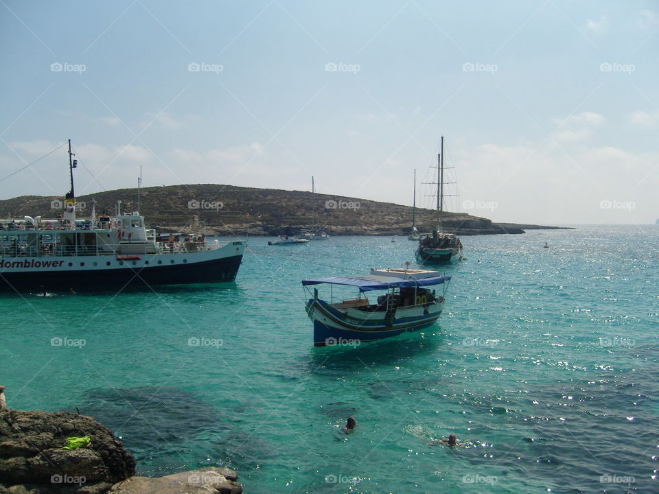 Malta Comino island Maltese boat