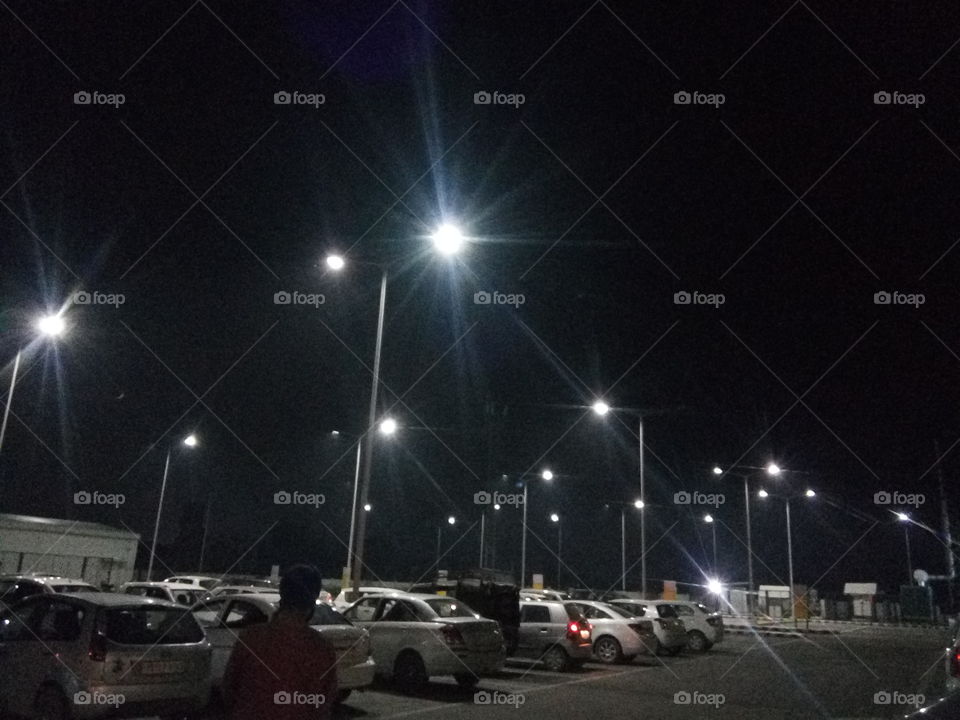 beautiful car parking at Patiala city