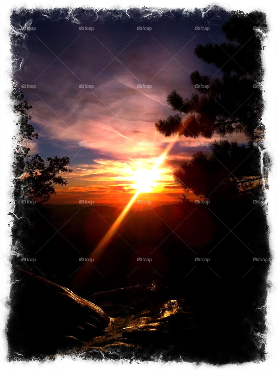 sky sunset clouds mountains by emmanuelgr