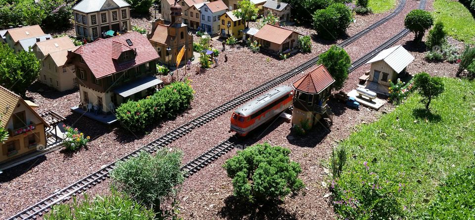 model train village