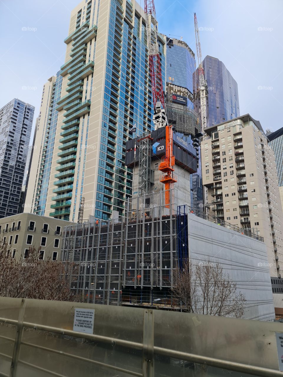 lifting the fall rails to start a level higher... Melbourne Skyscrapers!!