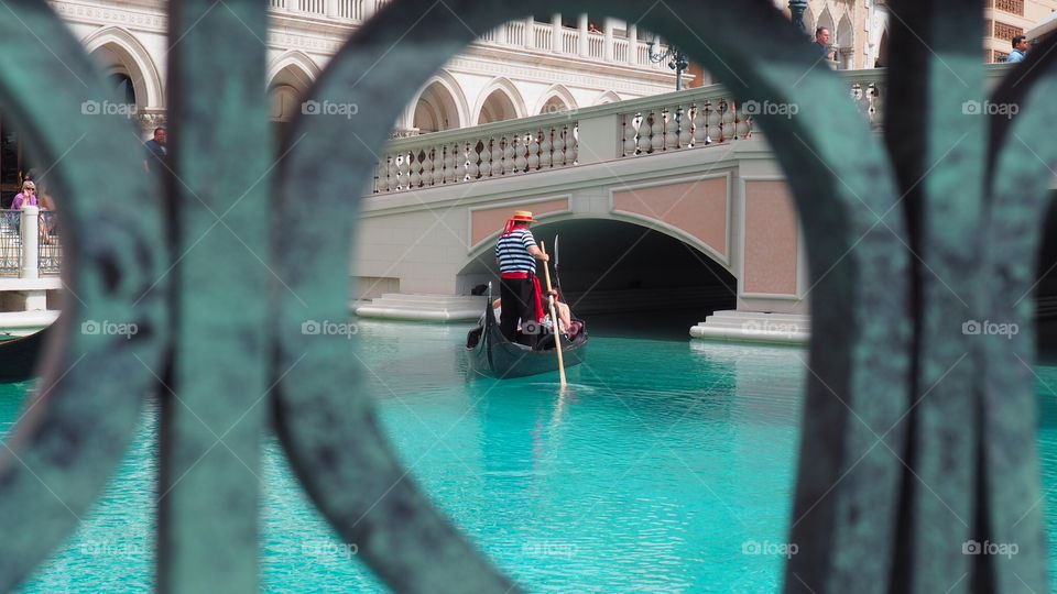 Italy gondola on canal