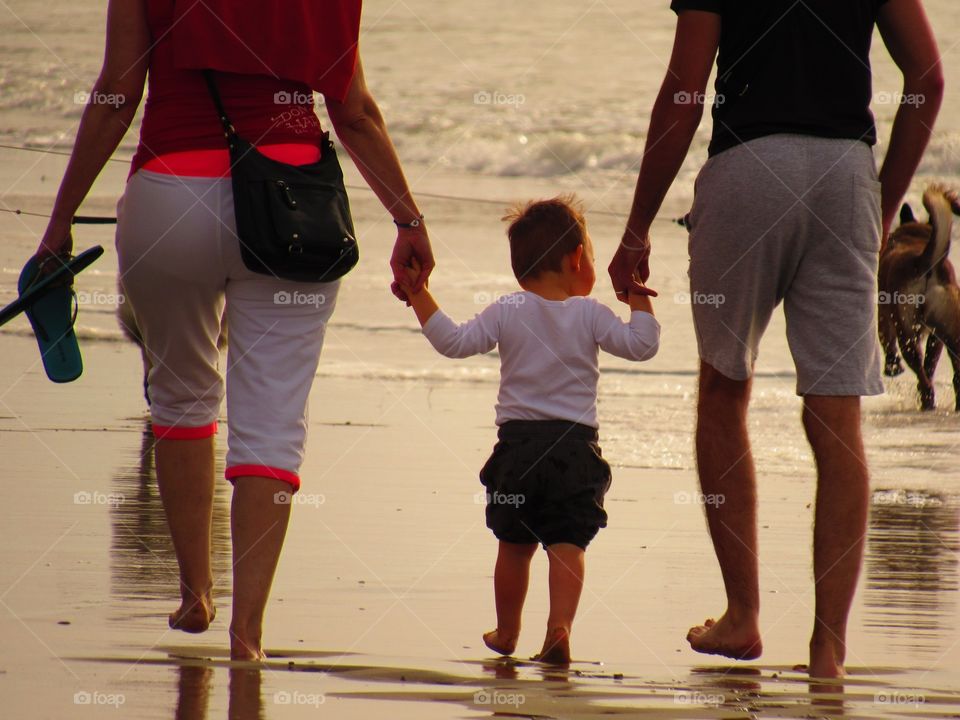 On the beach