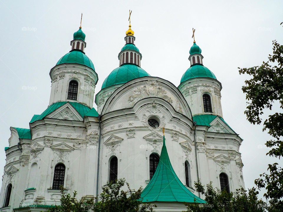 Cathedral of the Nativity of the Blessed Bogoroditsy-  Orthodox Cathedral in Kozelets Chernihiv region,  Ukraine