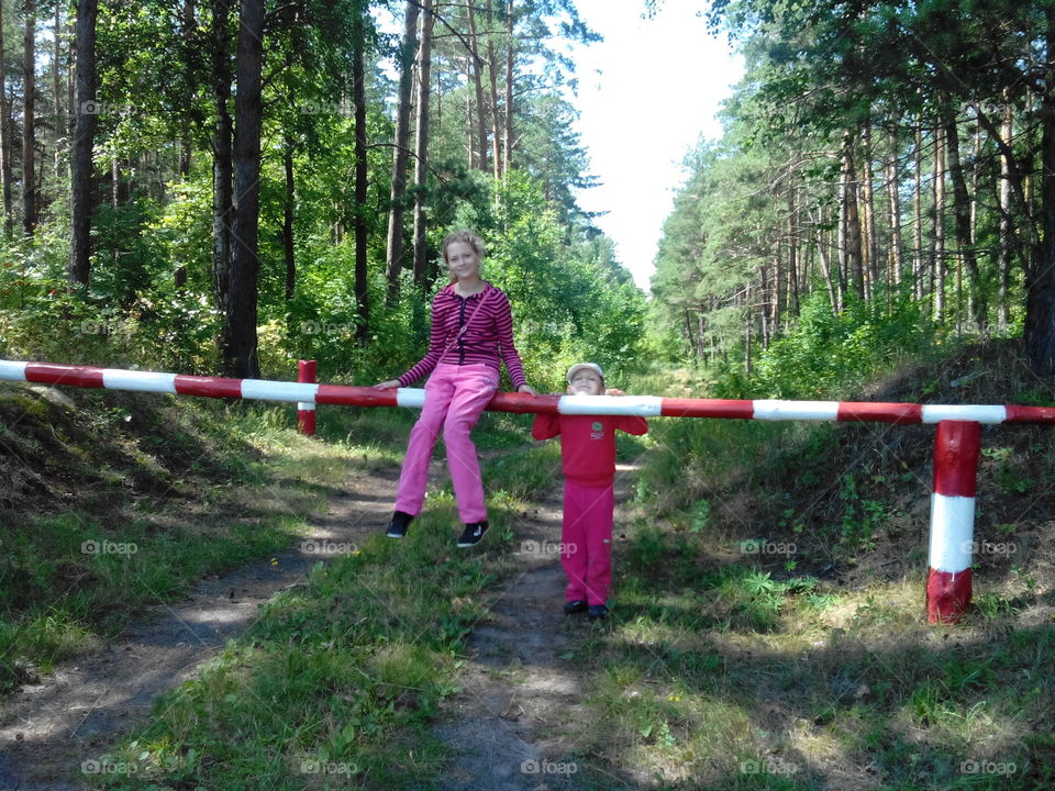 Wood, Girl, Park, Tree, People