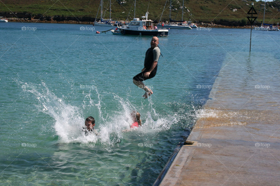 sea jump splash dive by tidbury