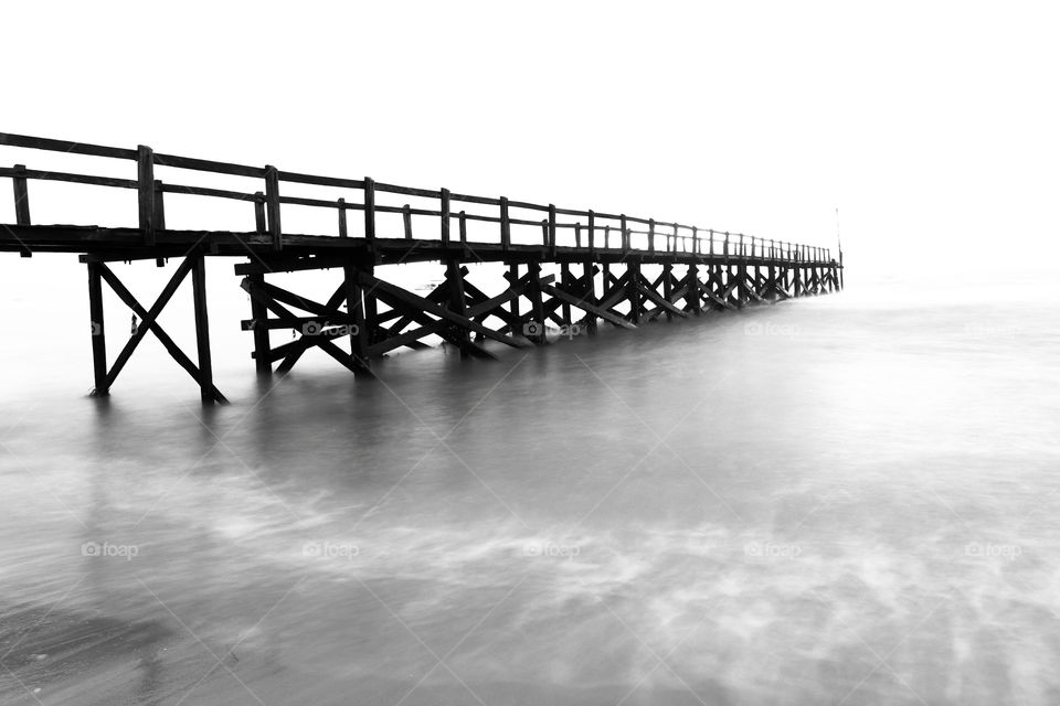 Sunrise at Angsana Beach, South Borneo, Indonesia.