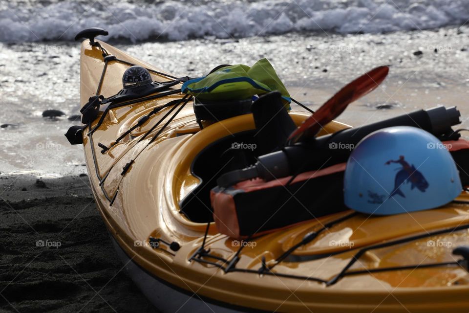 Canoe on the shore