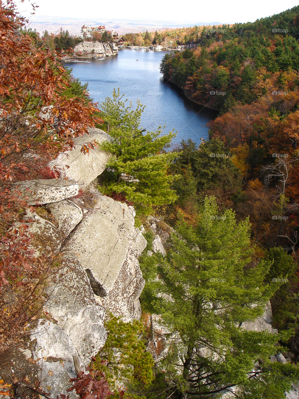 Mohonk Preserve trail from New Paltz