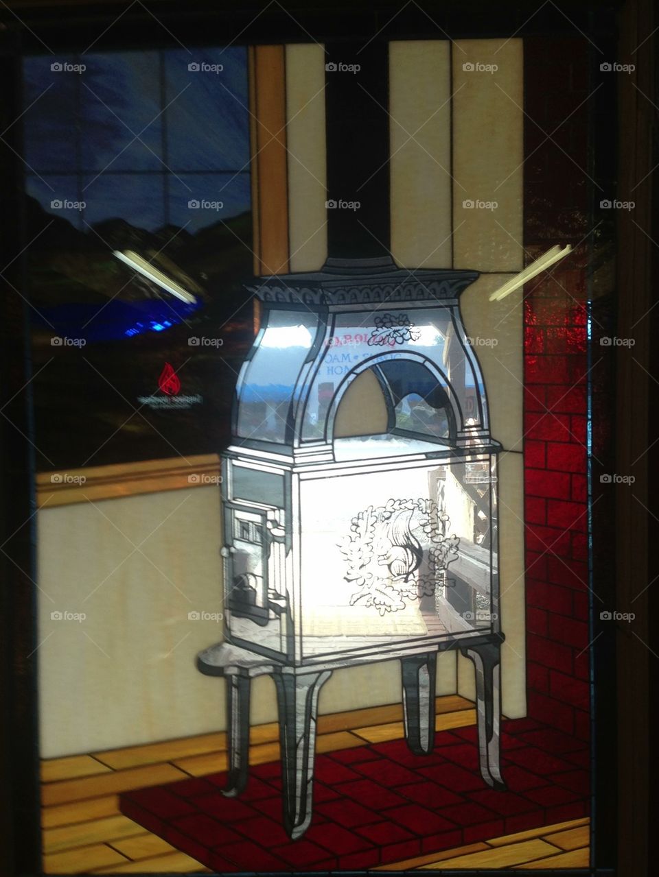 Stain Glass woodstove