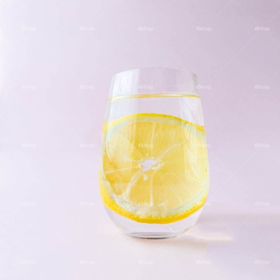 Quench your thirst with refreshing lemon water