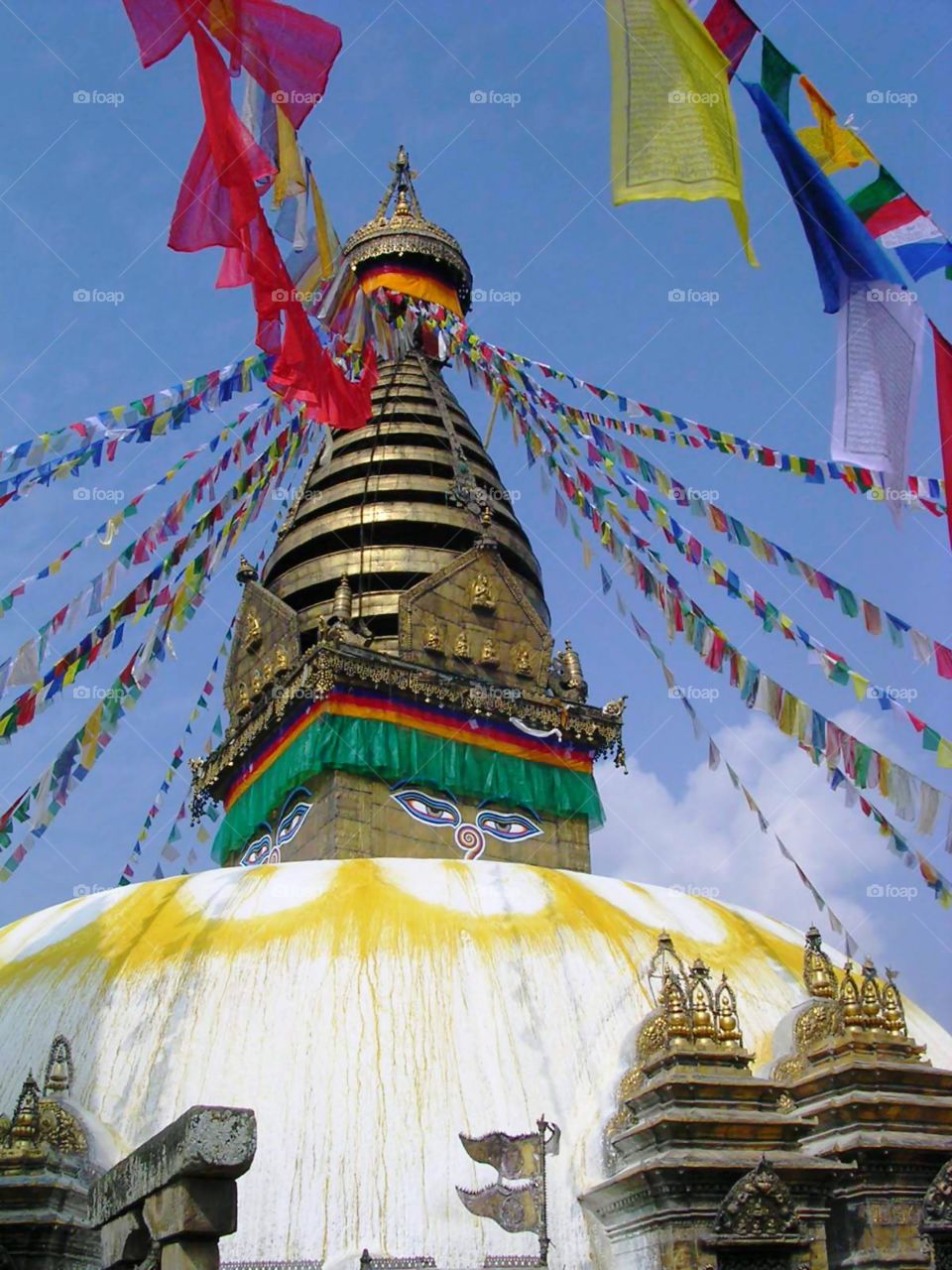 Swayambunath, Kathmandu. Before the earthquake