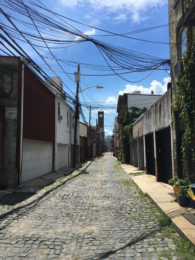 Cobblestone street