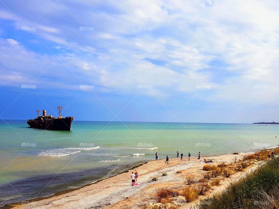 wreck Evangelia, Costinesti, Romania