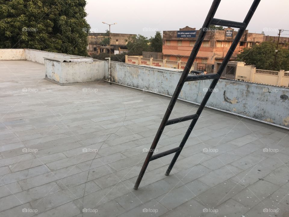 Ladder at the terrace