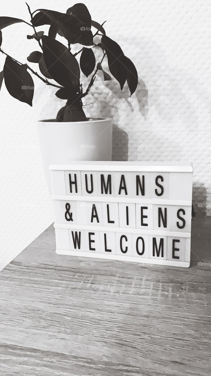 Humans and Aliens are welcome